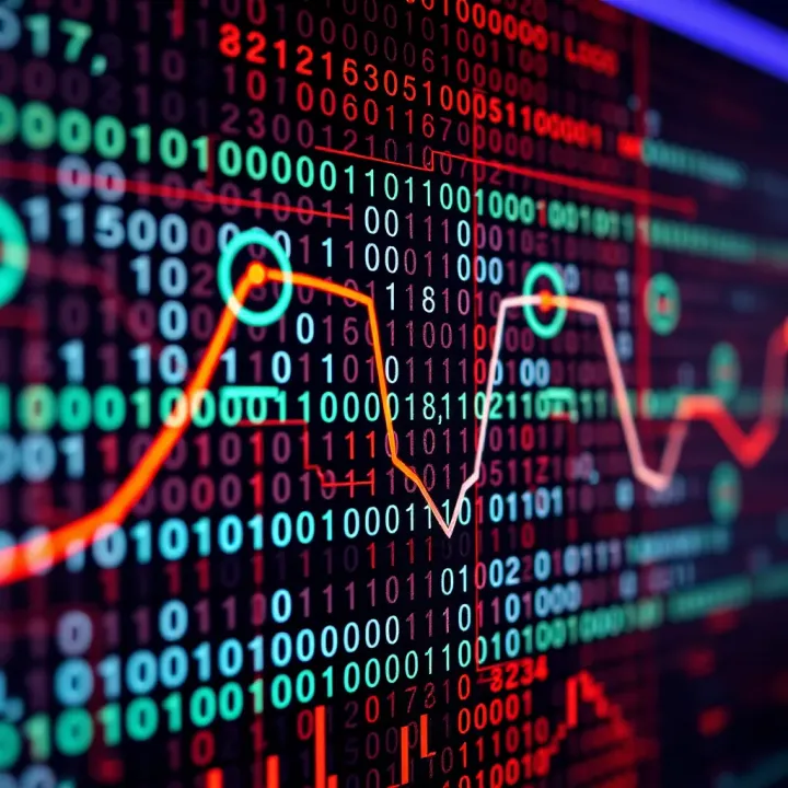 Application of Binary Charts in Digital Electronics Analysis Visual representation of binary chart applied in digital electronics for logic state analysis