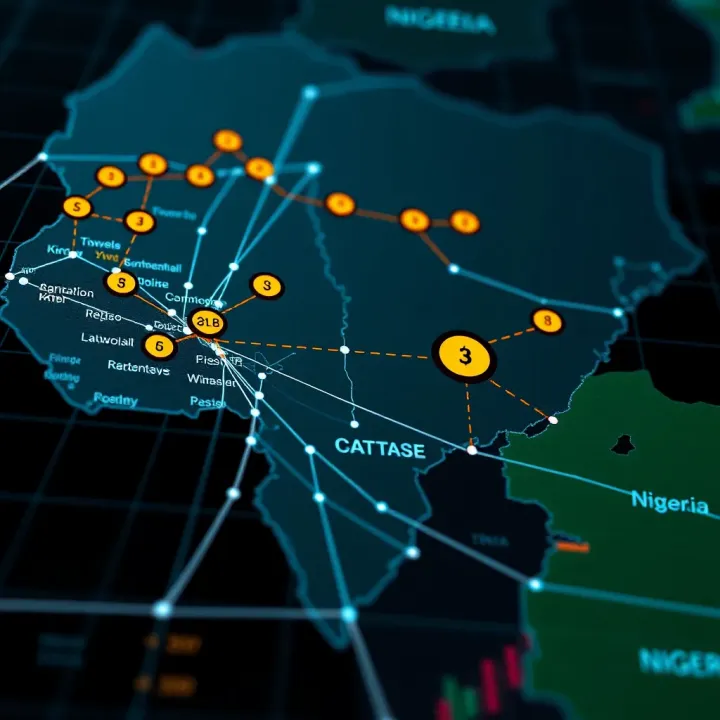 Regulatory Environment for Nigerian Traders on Binary.com Illustration of a digital map highlighting regulatory landscape relevant to Nigerian traders