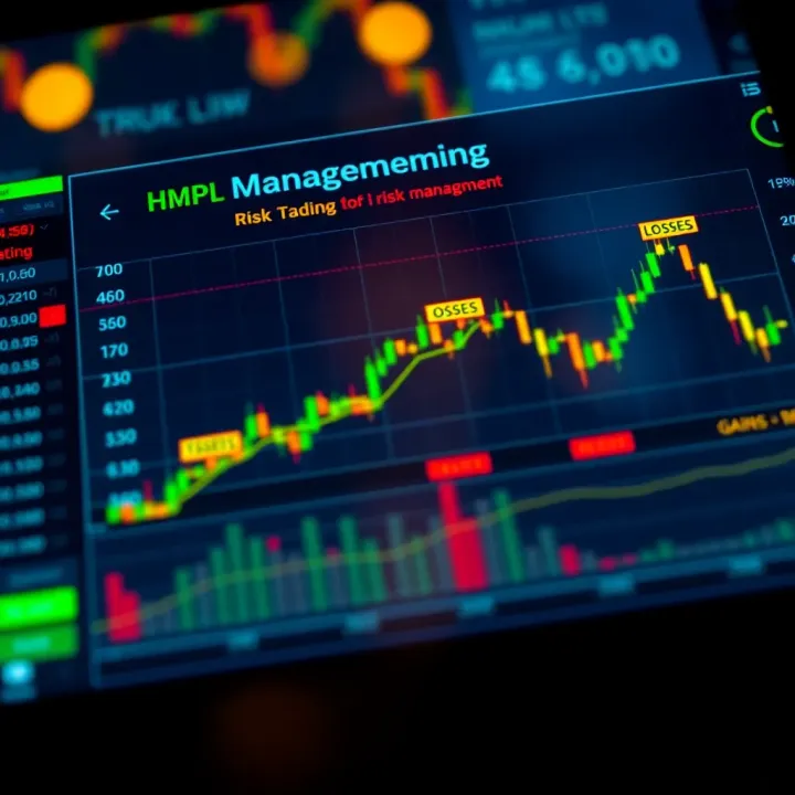 Risk Management in Binary Options Trading Chart showing risk management strategies for binary options with highlighted areas indicating potential gains and losses