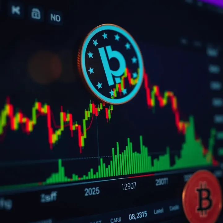Graph showing the price trend of BitTorrent Coin with highlighted market fluctuations