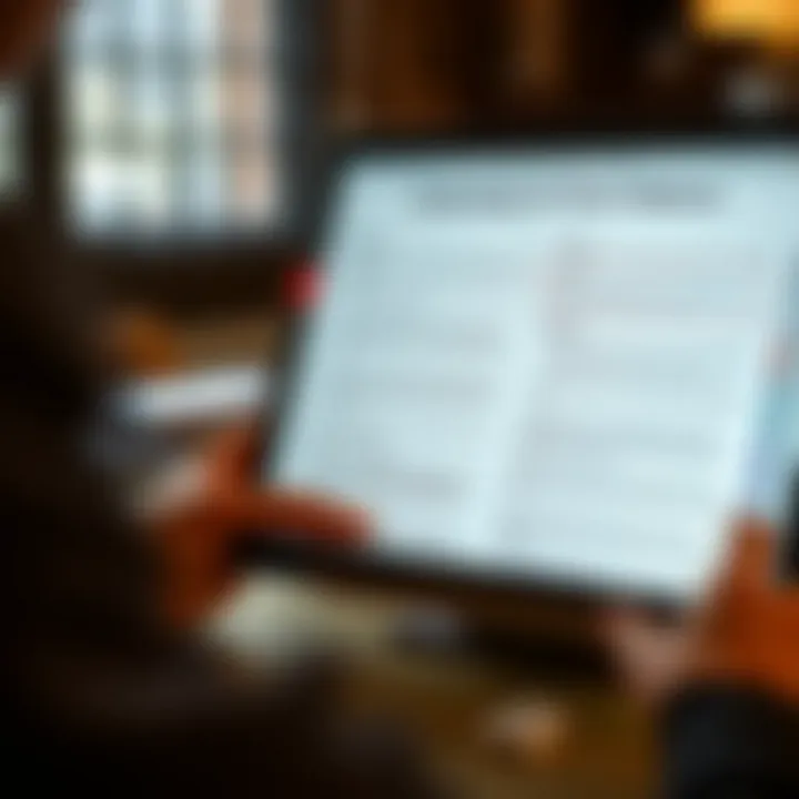 Screenshot of the Big Book of Chart Patterns PDF displayed on a digital device highlighting key sections and annotations