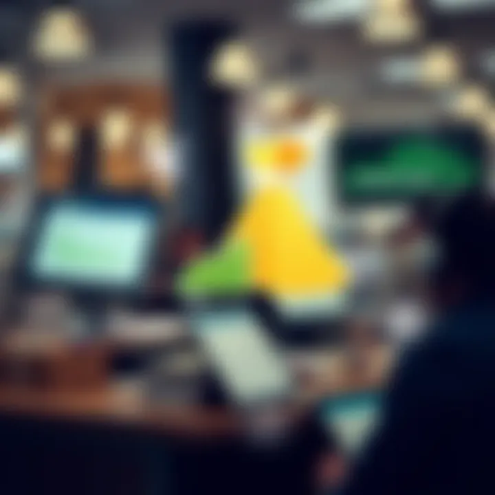 Illustration of factors influencing Aptos market value including technology, demand, and external economic conditions