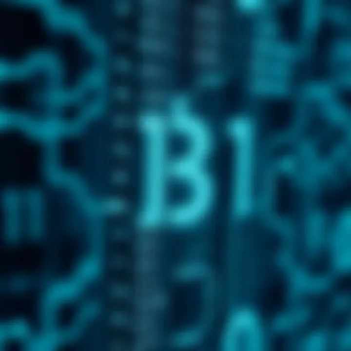 Visual depiction of binary code being used in computer programming and digital technology