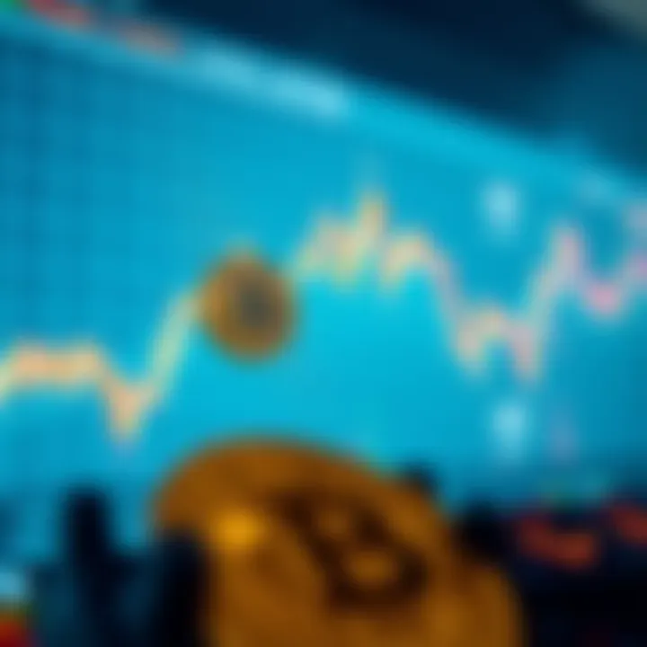 Graph showing Bitcoin price fluctuations influenced by market trends and external events