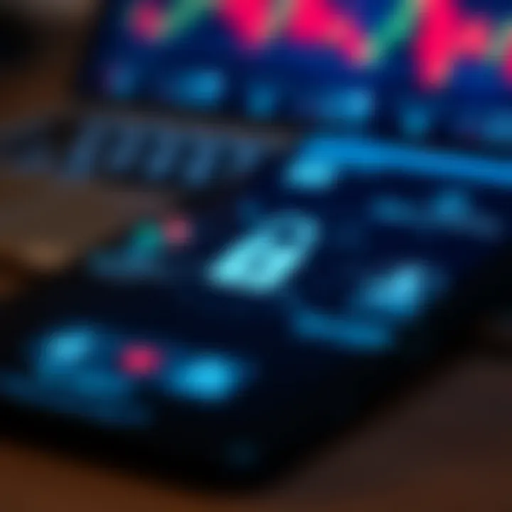 Security Features Ensuring Safe Trading in Nigerian Trading Apps Close-up of a smartphone showing security features and encryption icons for safe trading