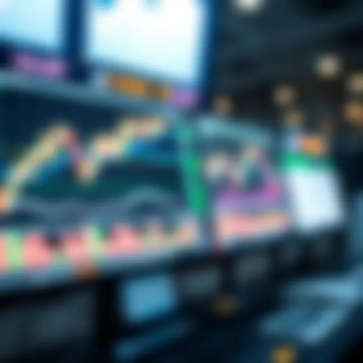 User interface of a trading platform showing charts and market data