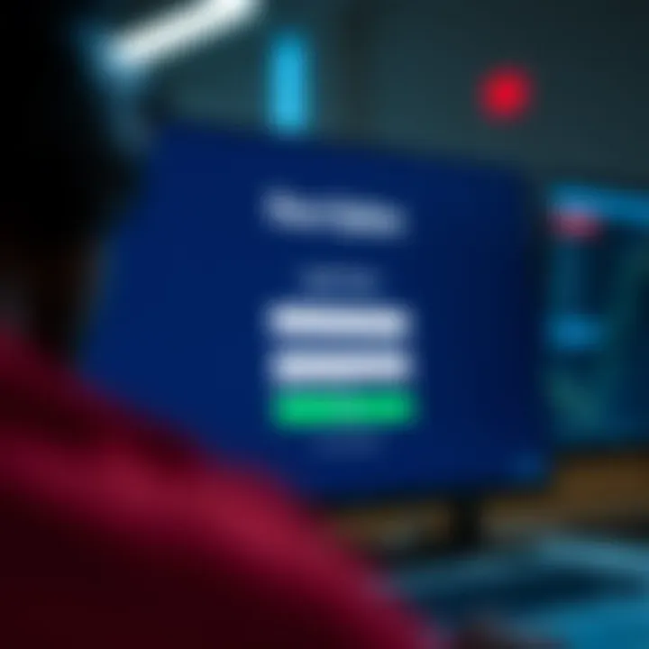 User interface showing the RaceOption login screen with secure authentication elements