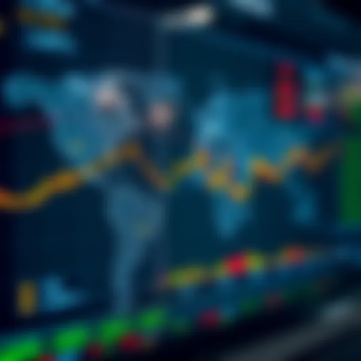 Overview of the Global Foreign Exchange Market Dynamics Visual representation of global currency exchange rates on a digital trading platform