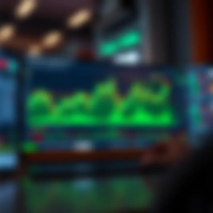 TradingView platform showcasing advanced charting tools and technical indicators