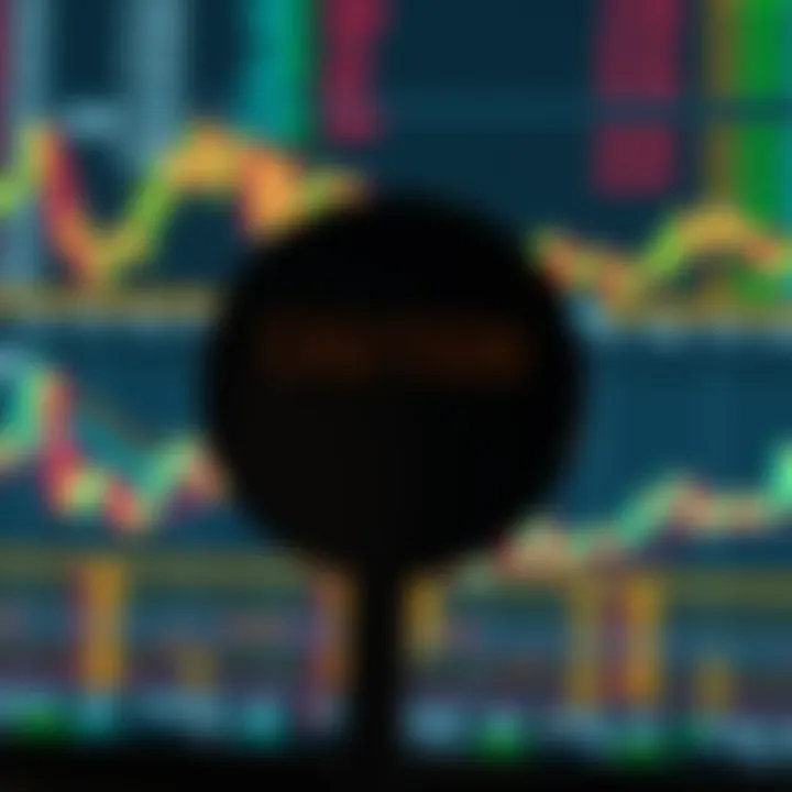 Illustration of caution sign over cryptocurrency charts symbolizing risks of pump signals