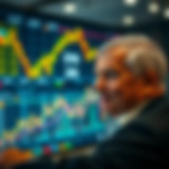 Graphical representation of currency market trends highlighting key moments in Bill Lipschutz’s trading career