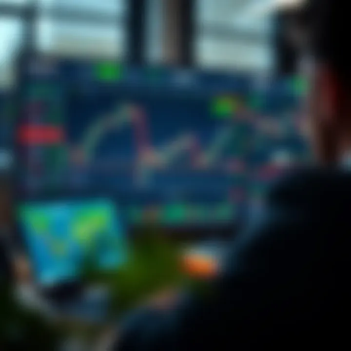 Dashboard displaying live trading interface with charts and trading options on Deriv platform