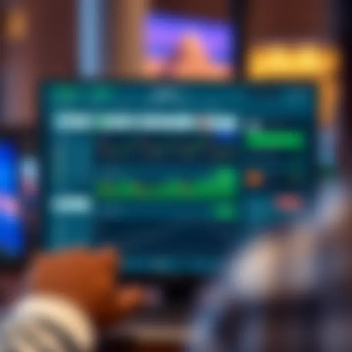 Dashboard view of app.deriv.com showing various trading options and market charts