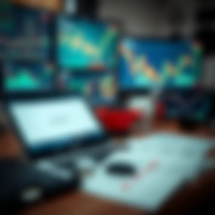 Toolkit featuring forex trading charts, risk management plans, and currency analysis