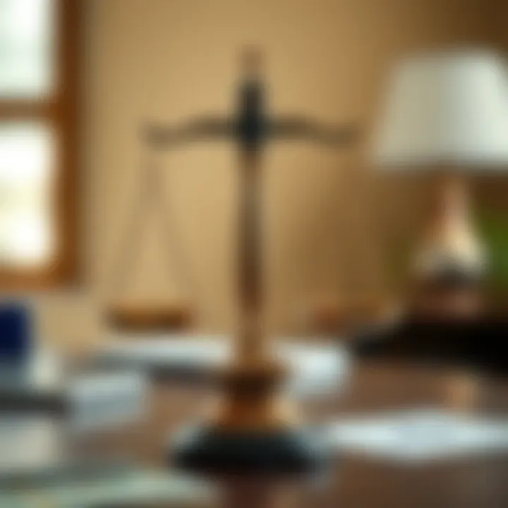 Illustration of legal scales balancing money transfer regulations and technology