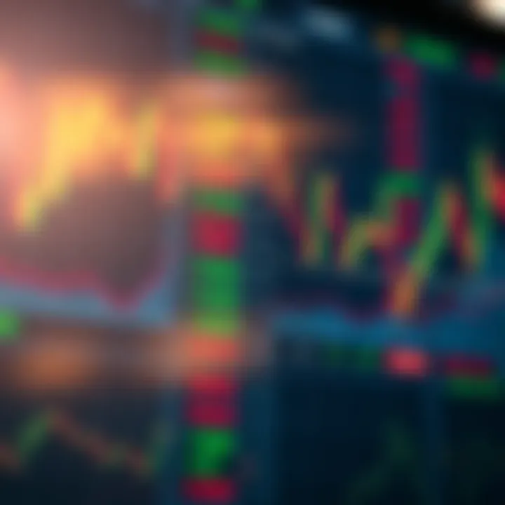 Digital screen displaying fluctuating currency exchange rates and financial charts