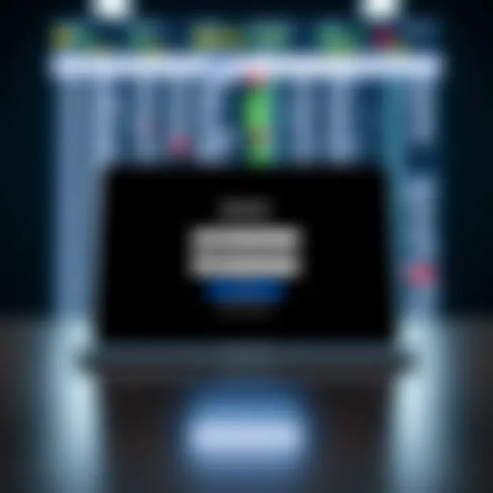 Screenshot of Quotex login page showing username and password fields on a digital device