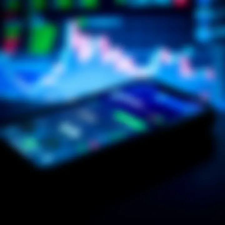 IQ Option Trading Application Interface on Mobile Device Smartphone screen displaying IQ Option trading app interface with charts and trading options