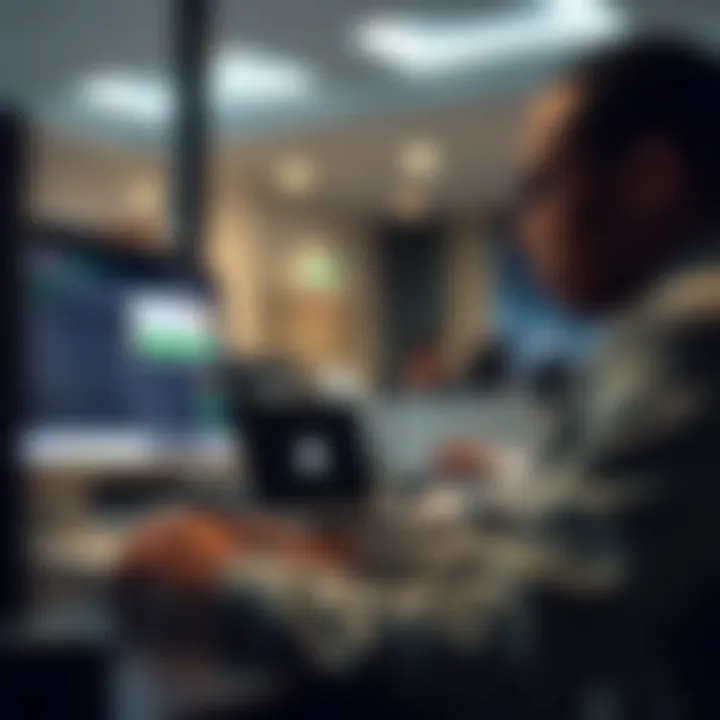 User filling out online registration form on Binary.com