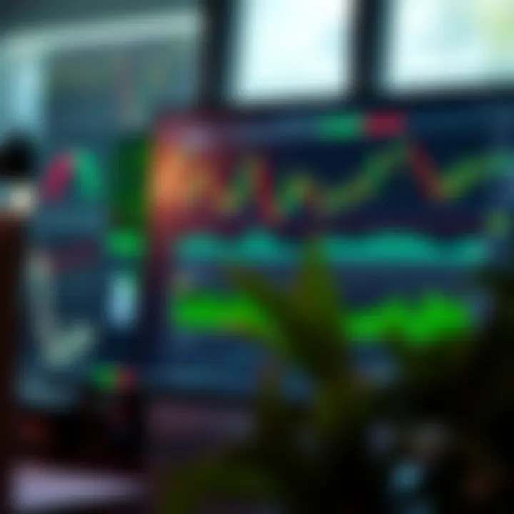 Screenshot of Quotex trading platform interface showing various financial charts and tools