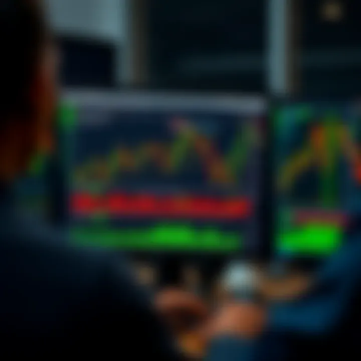 Screen displaying trading platform interface with charts and currency pairs relevant to Nigerian traders