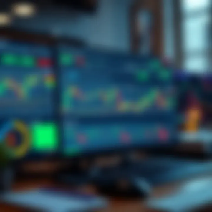 TradingView platform displaying various technical indicators and charts for financial market analysis