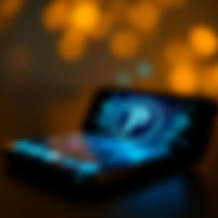 Mobile phone displaying cryptocurrency icons with Pi Network logo in foreground