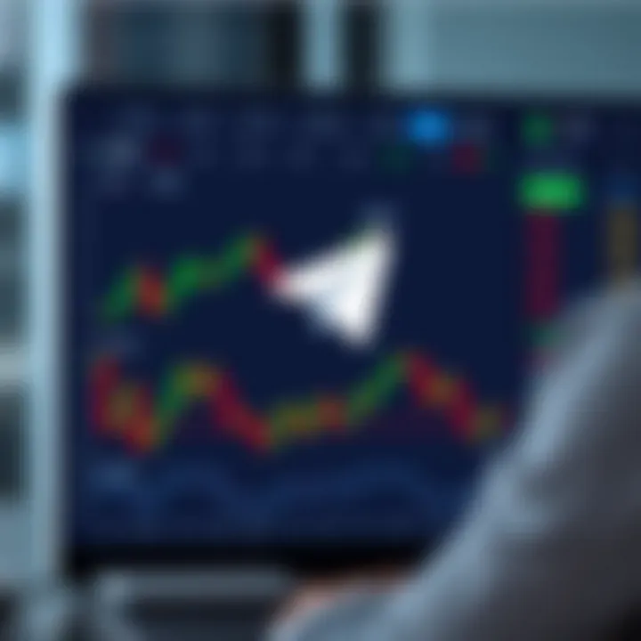 Telegram interface displaying forex trading signals with currency charts and analysis