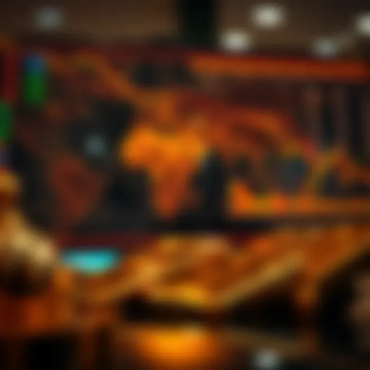 Visual representation of global and Nigerian market factors influencing gold trading decisions