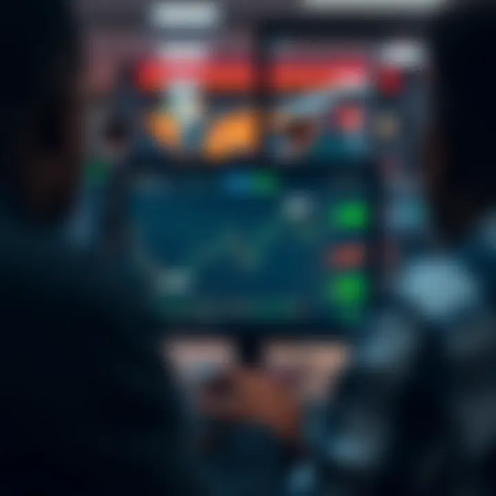 Digital interface displaying social trading community discussions and shared trading ideas on TradingView