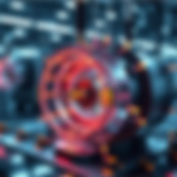 Diagram illustrating fusion energy technology with plasma containment and magnetic fields