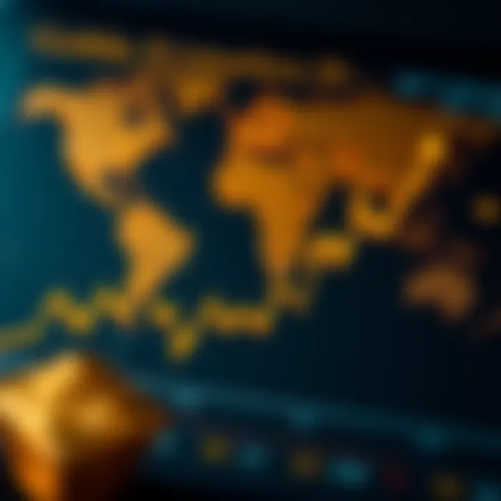 Graph illustrating the correlation between global economic indicators and gold price movements