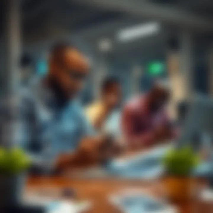 Visual representation of Nigerian tech entrepreneurs engaging with cryptocurrency and blockchain tools