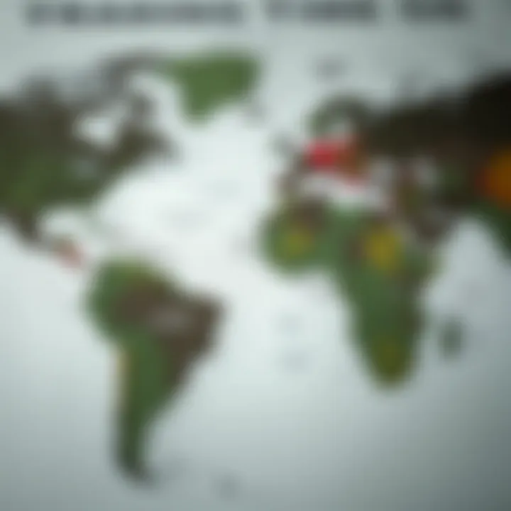 World map highlighting the London and Nigerian time zones to illustrate trading session overlap