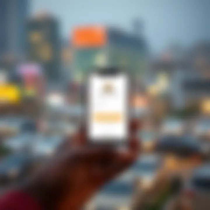 Mobile device displaying Pocket Options app interface optimized for Nigerian network conditions