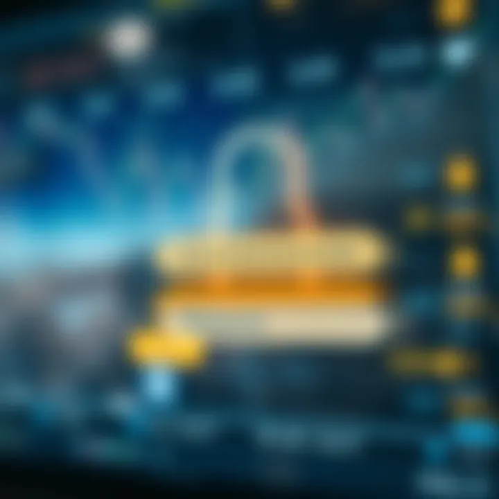 Graphical representation of two-factor authentication showing device and password security layers