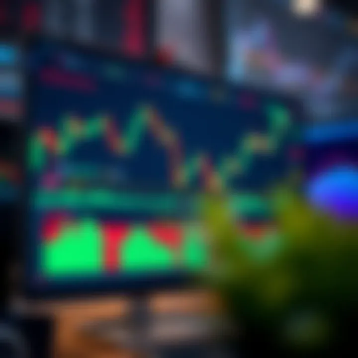 TradingView chart displaying technical indicators integrated with Deriv platform interface