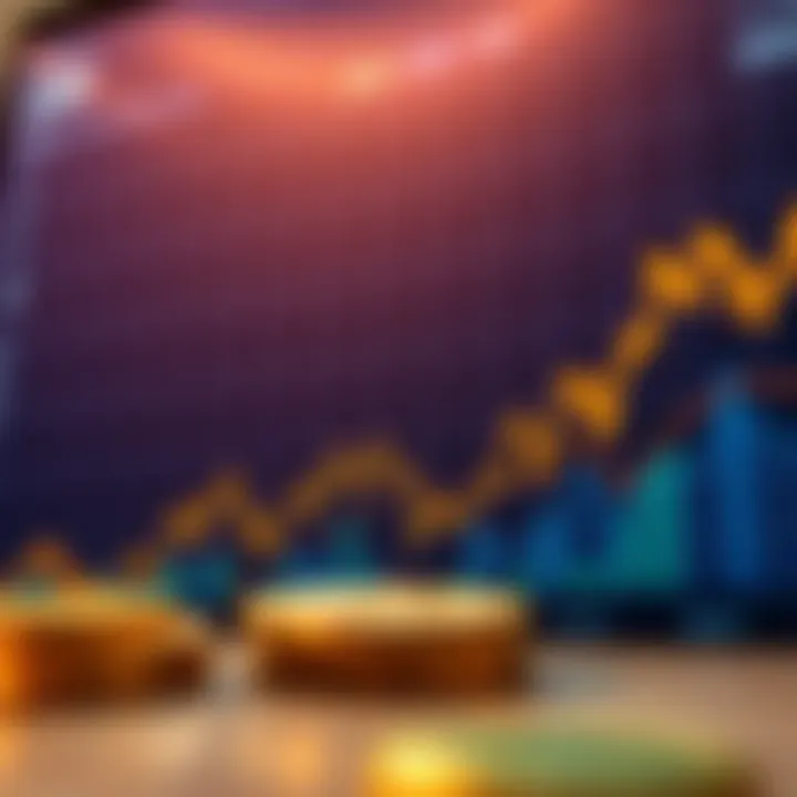 Graph displaying trends and fluctuations in cryptocurrency market focusing on XRP