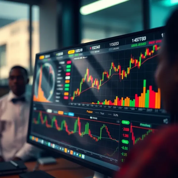 CWG Markets Financial Technology and Market Analysis in Nigeria Digital interface displaying financial data and market trends in Nigeria