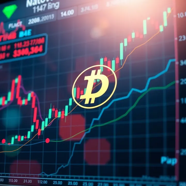 Market Trends Impacting Pi Network Value Graph showing digital currency market trends with a focus on emerging technologies