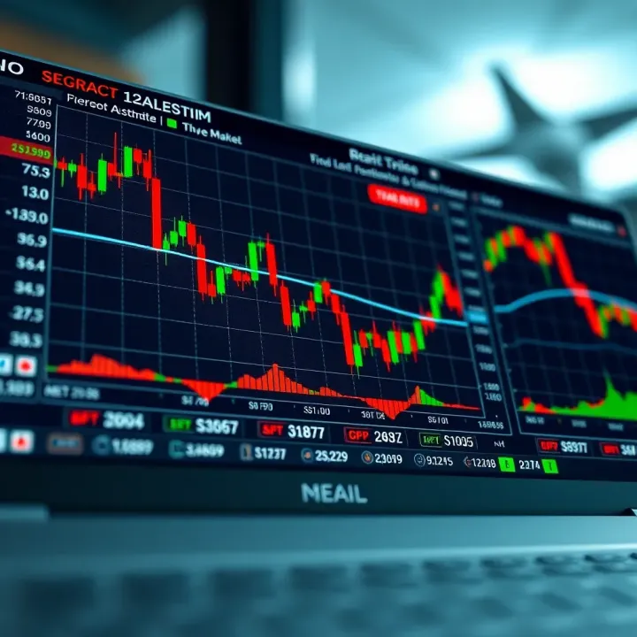 Visual representation of financial market trends and trading signals for Nigerian traders