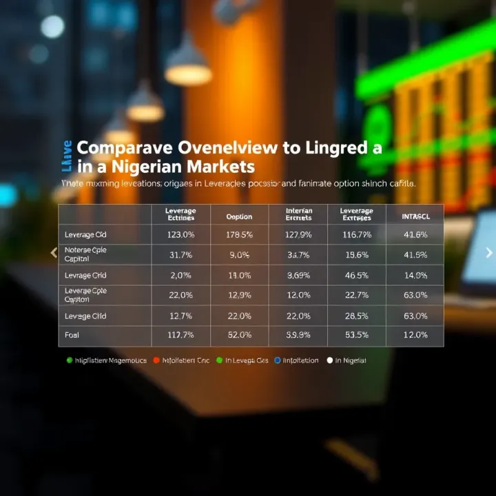 Comparative Overview of Leverage Choices in Nigerian Markets Chart comparing leverage options suitable for small capital in Nigerian financial markets