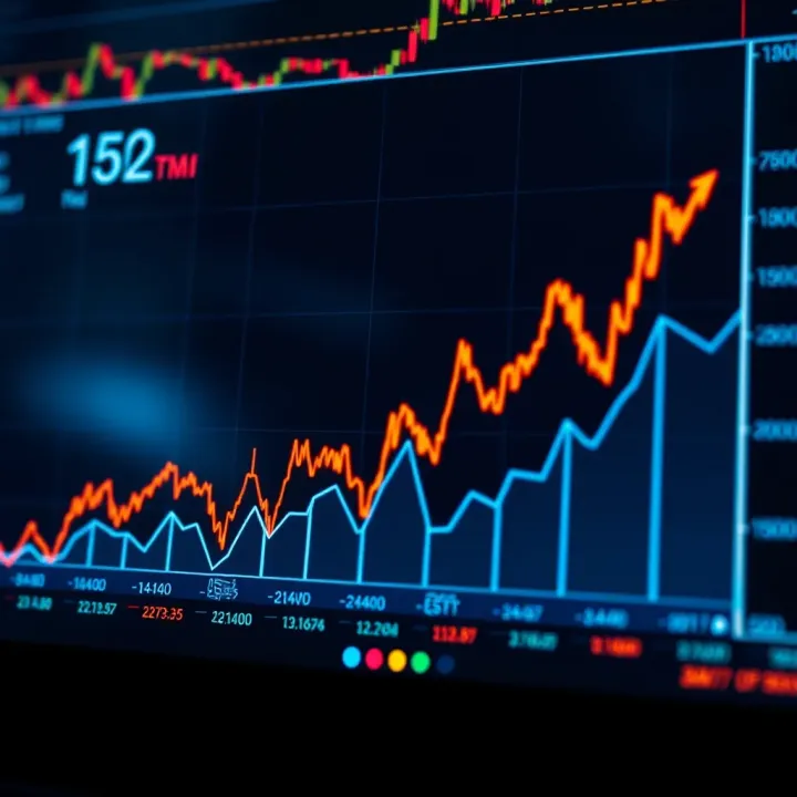 Graph illustrating market growth and financial trends influenced by Lux Trading Firm in Nigeria