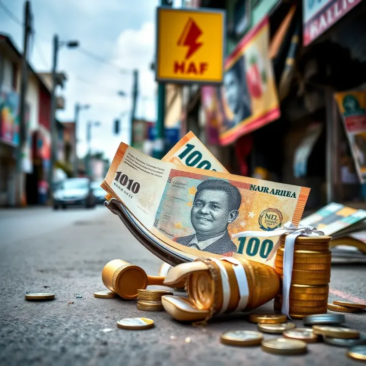 Visual representation of naira currency volatility and its effects on Nigerian businesses