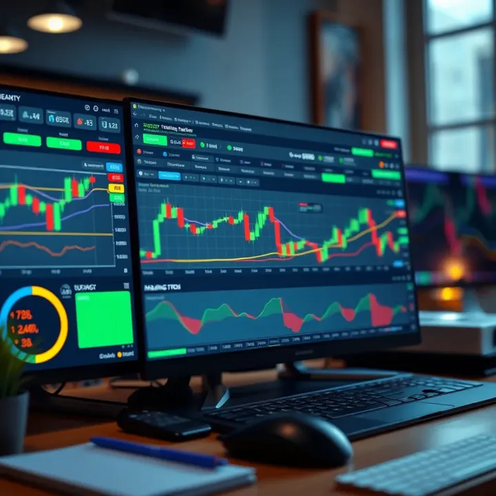 TradingView platform displaying various technical indicators and charts for financial market analysis