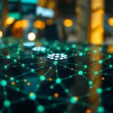 Visual representation of blockchain network with nodes symbolizing Polkadot's technological framework