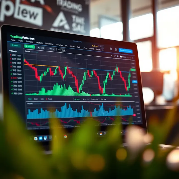 Community Features and Technical Indicators on TradingView TradingView platform interface showcasing community ideas and customizable technical indicators for enhanced trading strategies