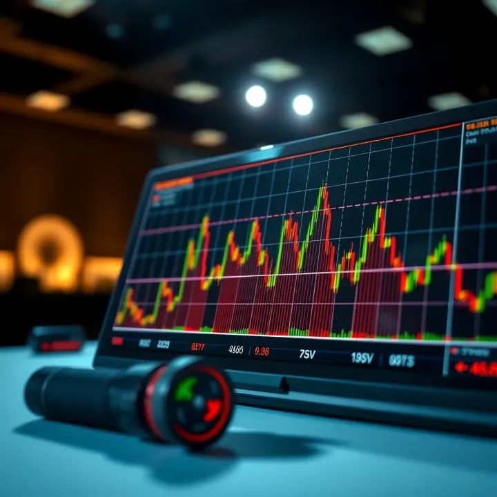 Graph illustrating risk management strategies and position sizing for trading in volatile markets
