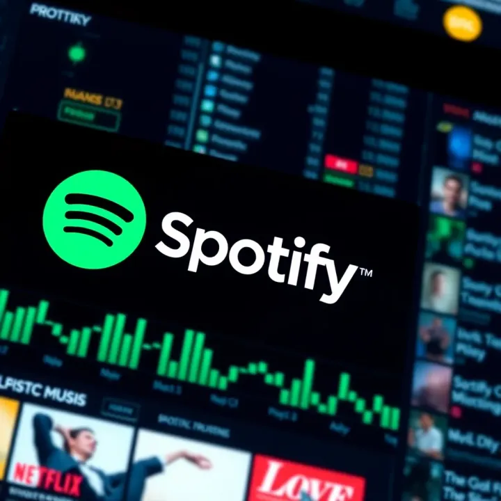 Spotify's Impact on the Global Music Industry Spotify logo displayed on a digital screen representing the global music streaming revolution