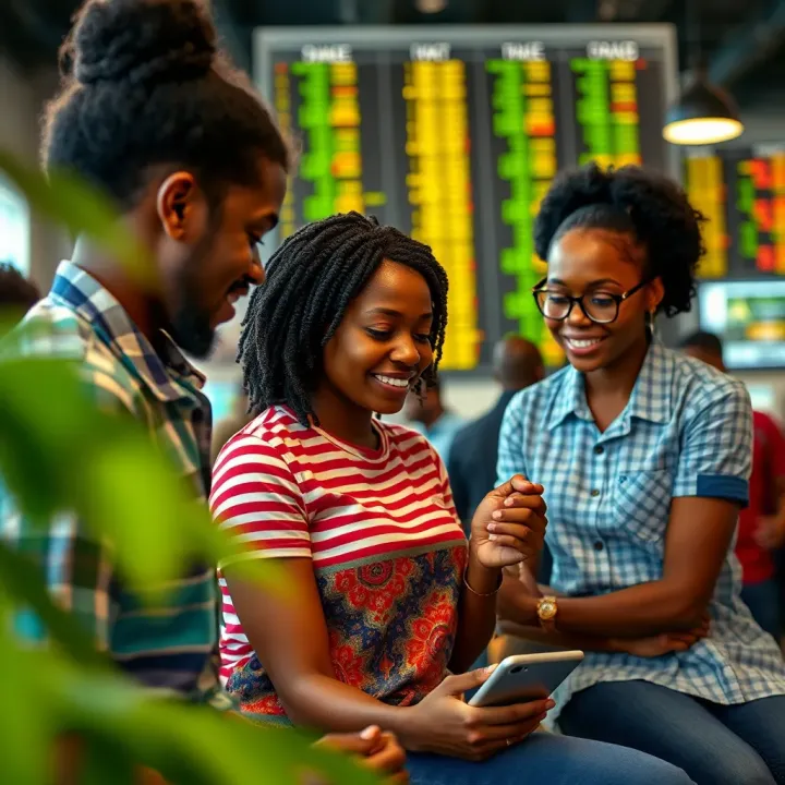Interactive Forex Trading Community on Social Media Community of forex traders engaging through social media, sharing strategies and educational content
